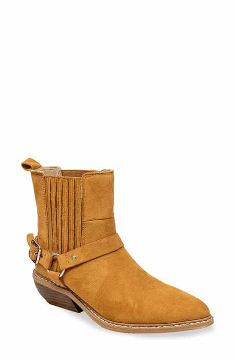CHASE AND CHLOE Yareli Western Buckle Chelsea Boot