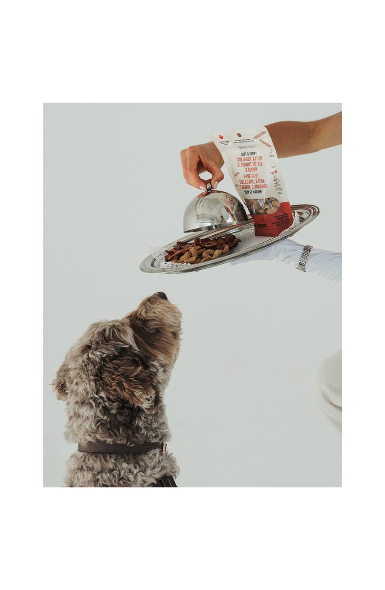 Dexypaws Soft & Chewy, Collagen, Bacon & Peanut Butter, 8oz, Dog Treats, Alternate, color, Multicolored