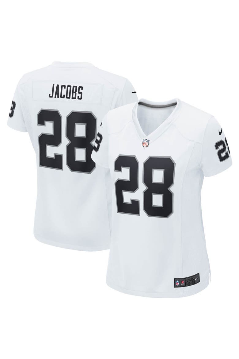 Women's Nike Josh Jacobs White Las Vegas Raiders Player Game Team Jersey, Main, color, White