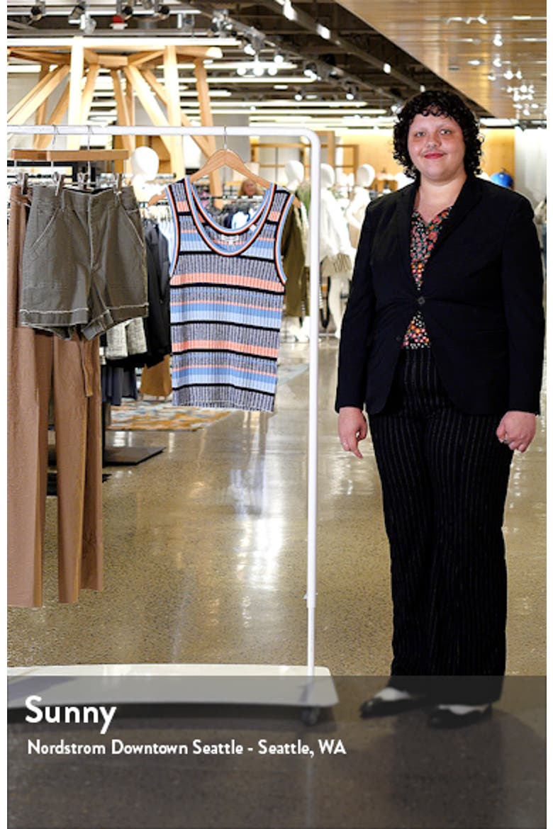 Sandra Stripe Rib Sweater Tank video