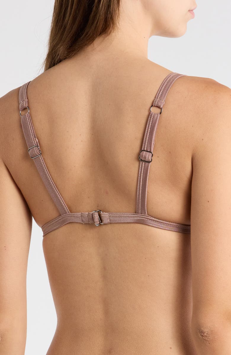 Maaji Rewind Reversible Bikini Top, Alternate, color, Brown