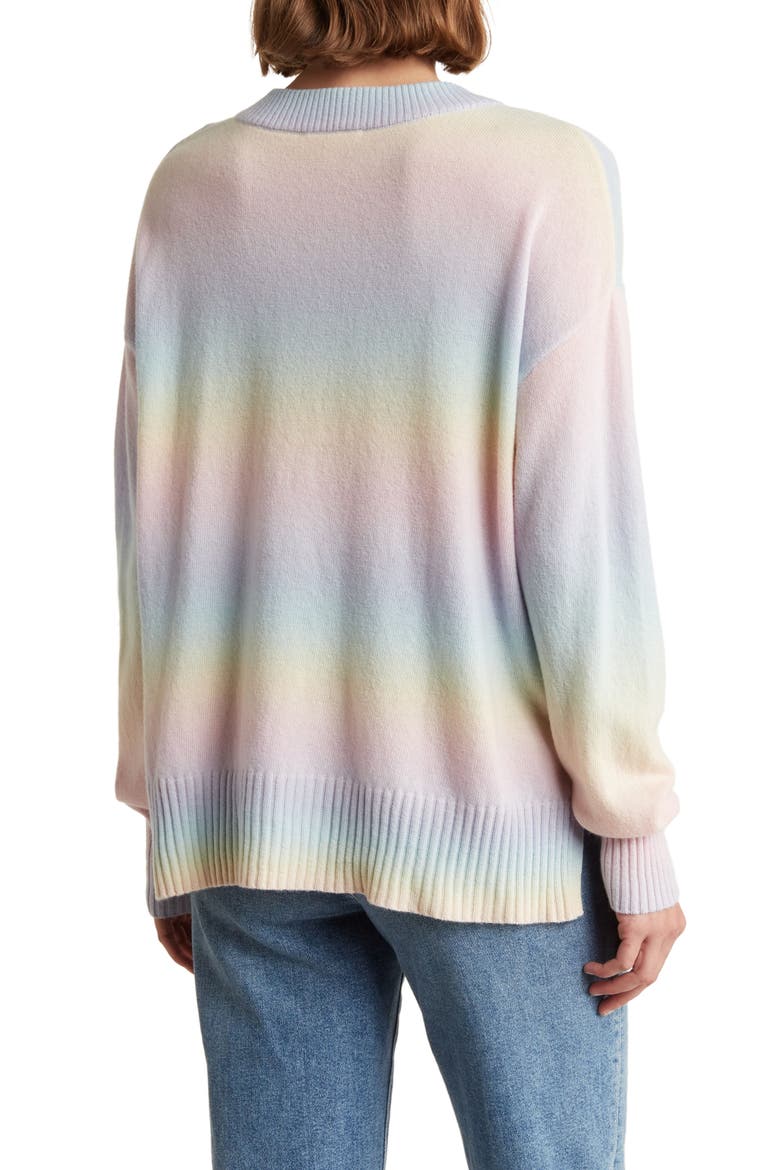 Adeline Tie Dye Sweater, Alternate, color, RAINBOW