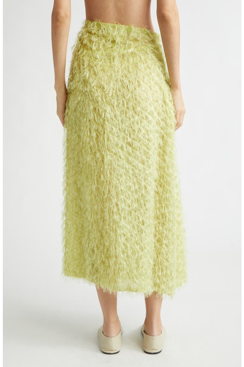 Textured Wrap Skirt, Alternate, color, LIME GREEN