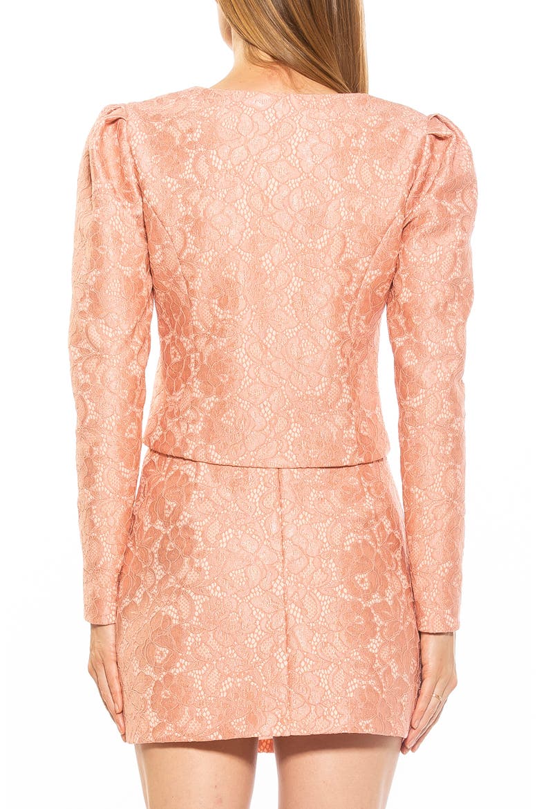 Rowan Lace Jacket, Alternate, color, PINK