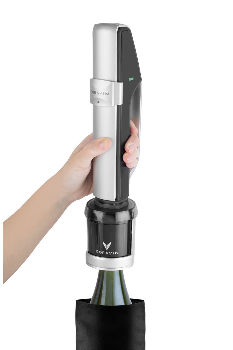 Sparkling™ Wine Preservation System, Alternate, color, SILVER/ BLACK