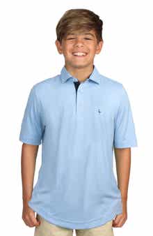TailorByrd Kids' Perforated Mesh Polo