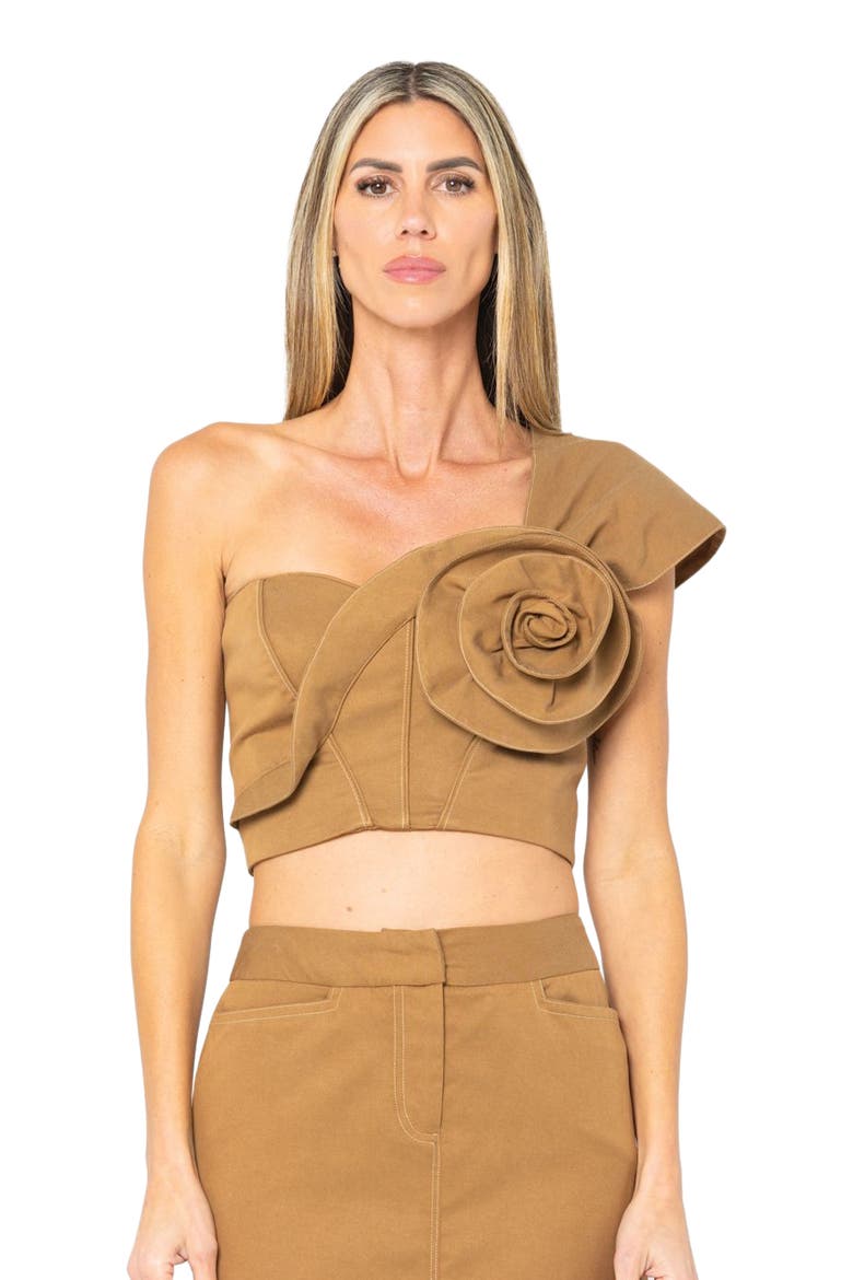 Blaire Top, Alternate, color, Caramel