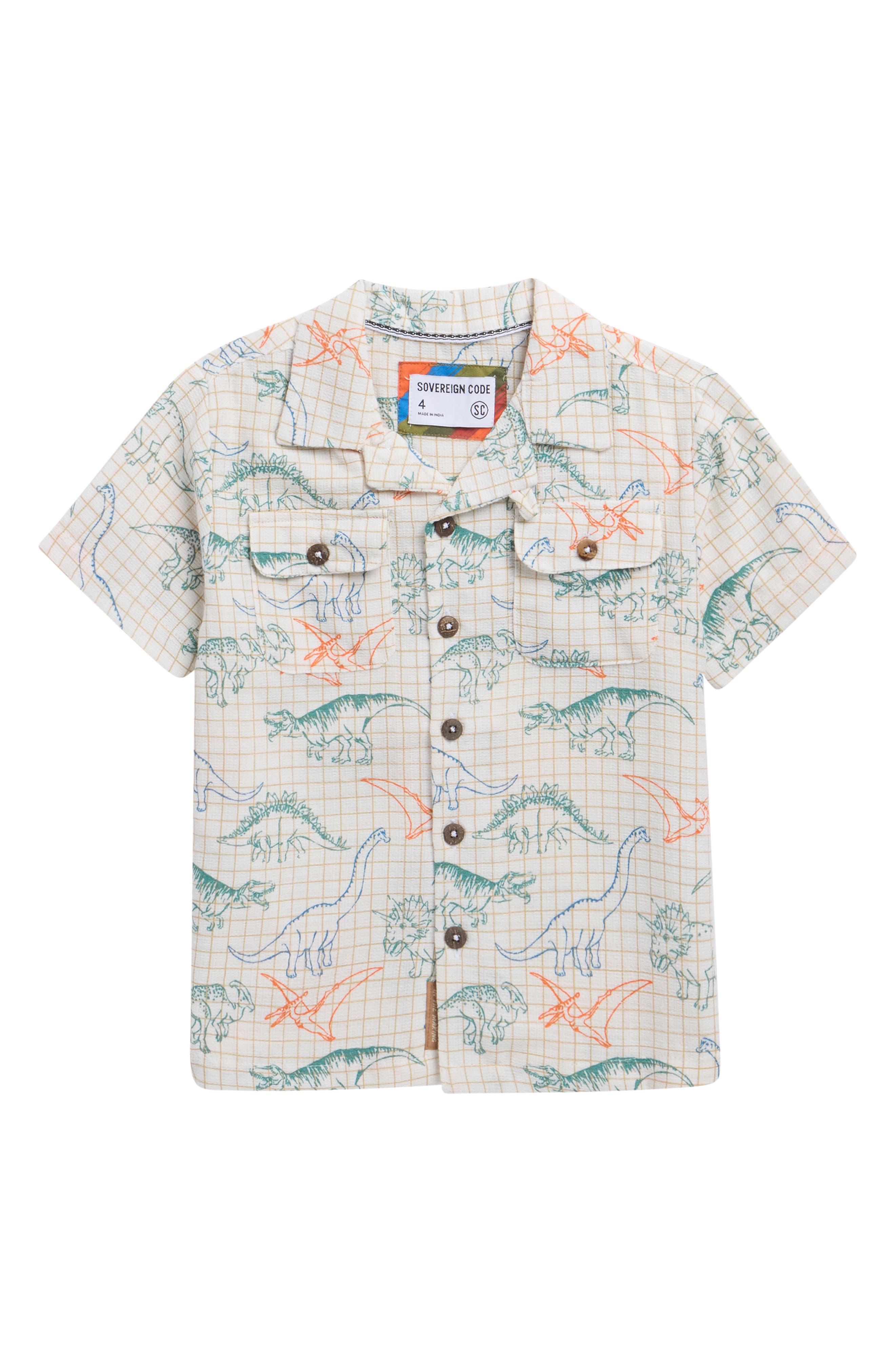 Sovereign Code Kids' Intro Short Sleeve Cotton Camp Shirt