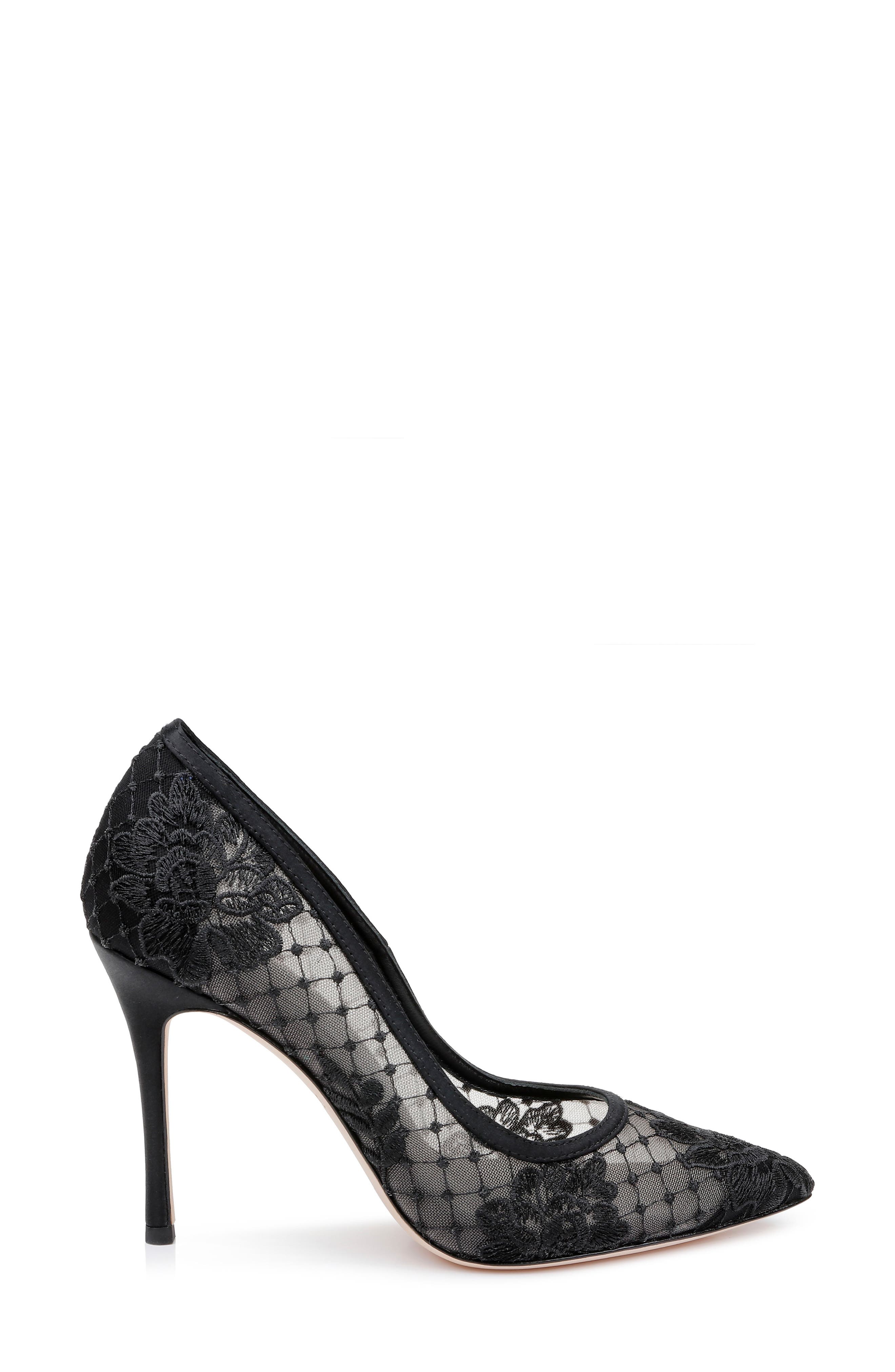 L'AGENCE Anais Embroidered Lace Pump, Alternate, color, 