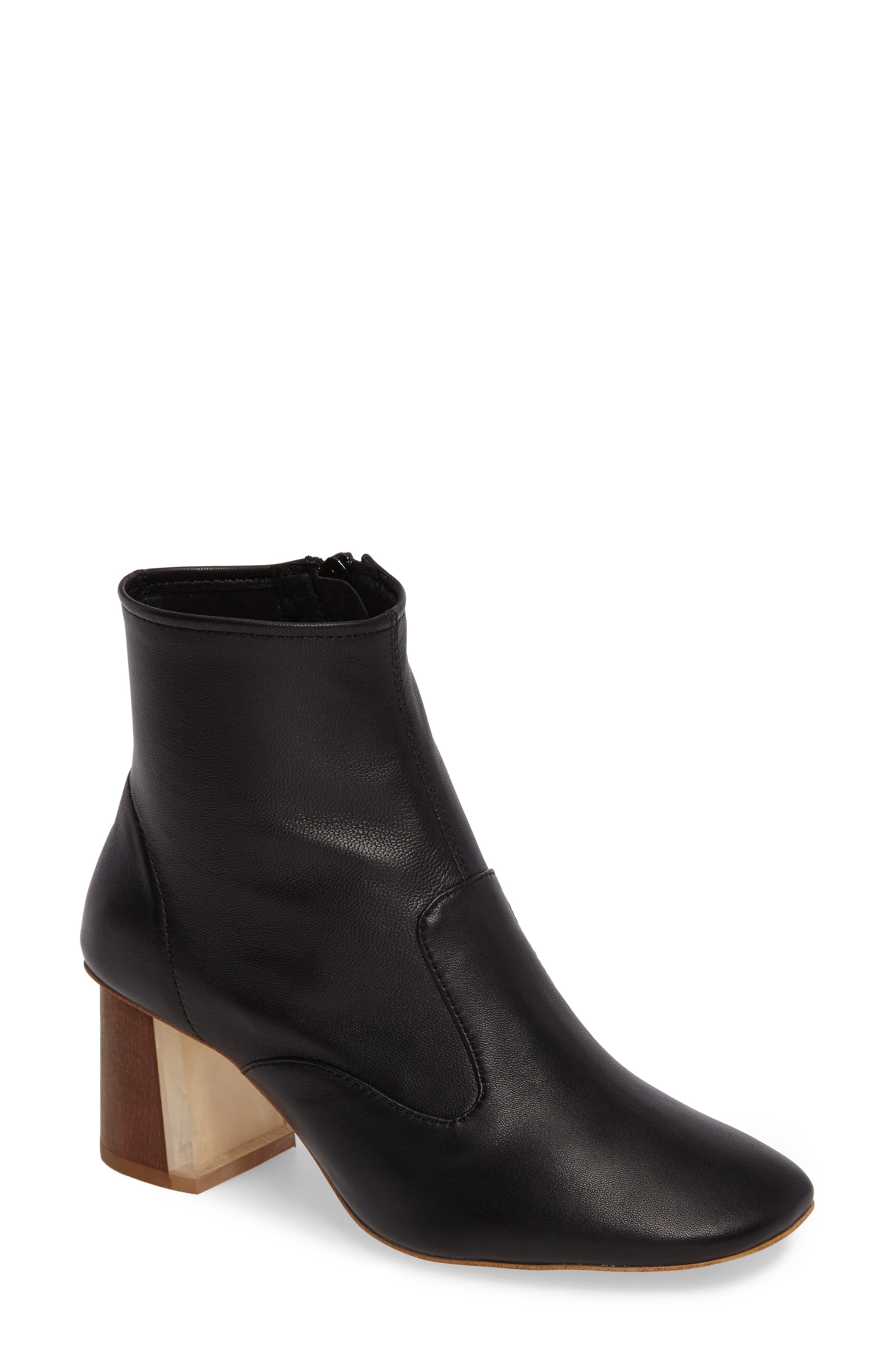 Kovacs Flared Heel Bootie, Main, color, BLACK