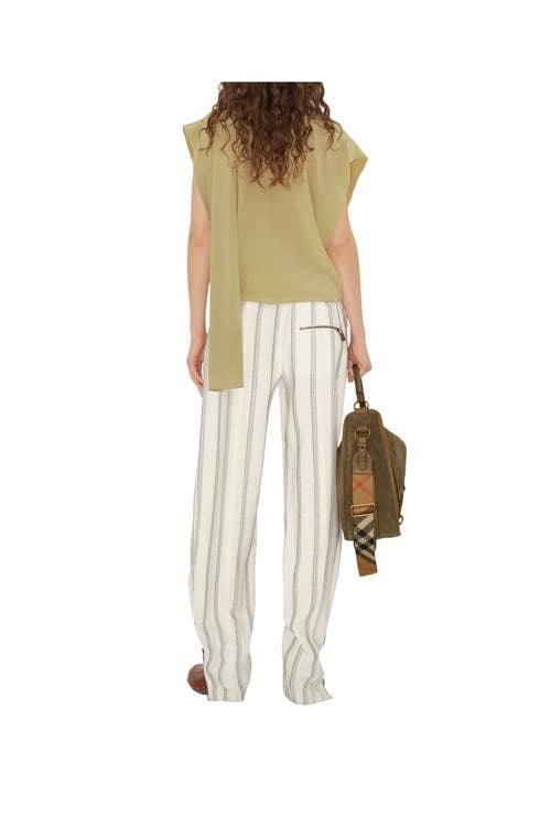 Burberry Silk Scarf Top In Hemlock