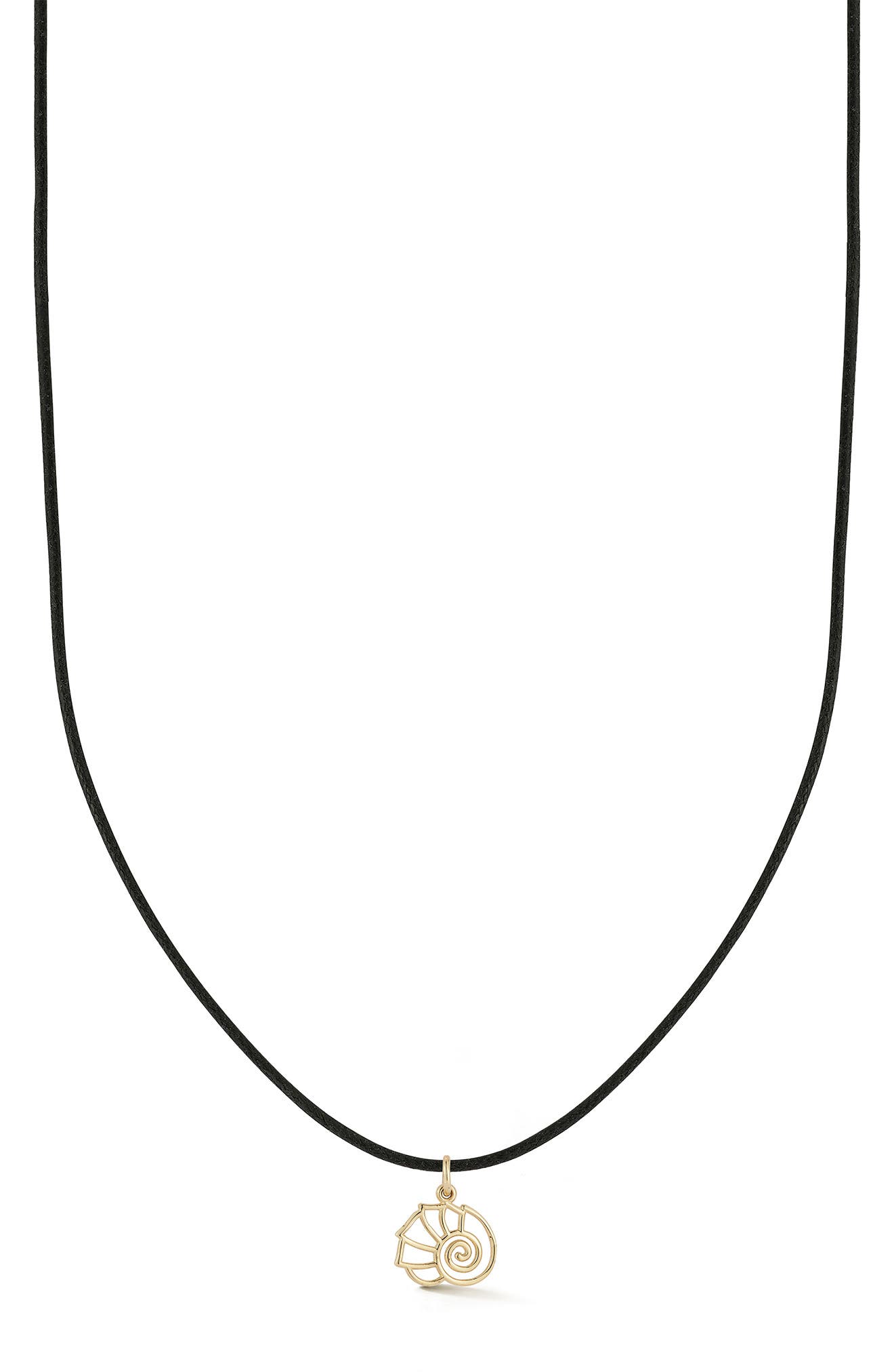 Ember Fine Jewelry 14k Gold Seashell Cord Necklace