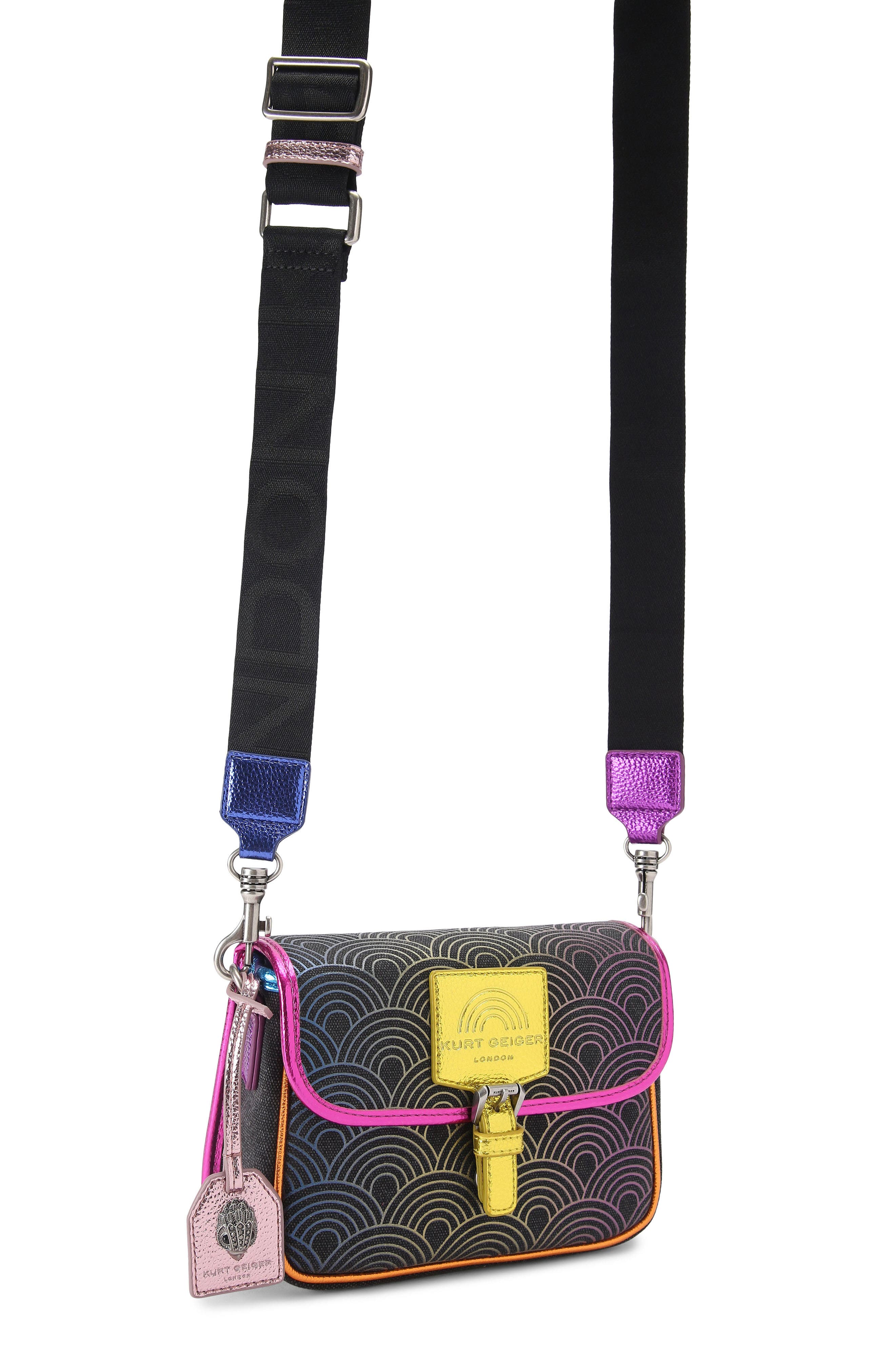 Kurt Geiger London Small Southbank Satchel, Alternate, color, Charcoal