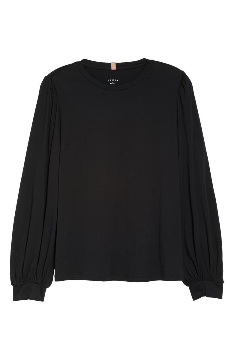 Lunya Long Sleeve Organic Pima Cotton T-Shirt, Alternate, color, 