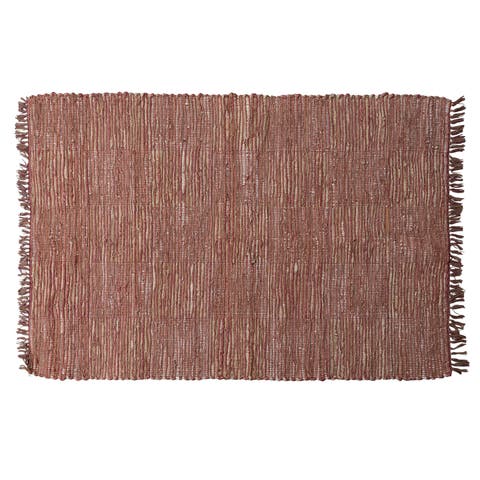 Farmhouse Jute and Leather Chindi Rug