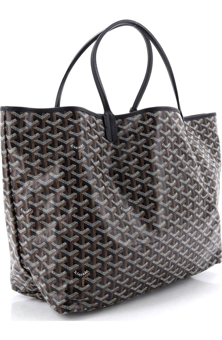 Pre-Owned Goyard Saint Louis Tote Coated Canvas GM, Alternate, color, Black