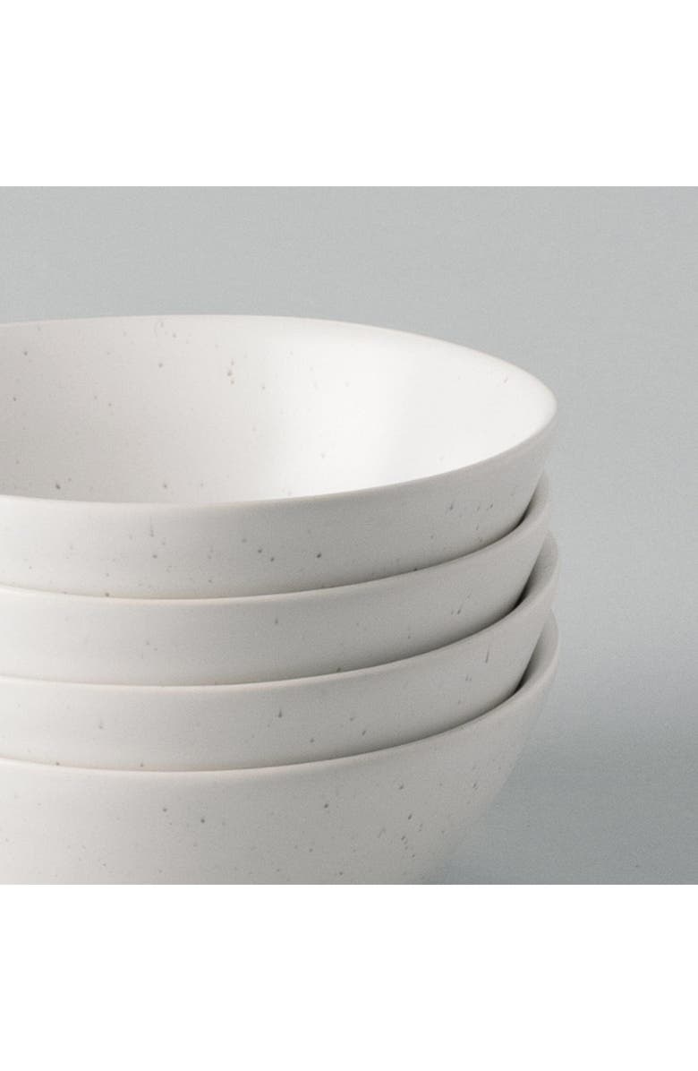 Fable The Dessert Set of 4 Bowls, Alternate, color, Speckled White