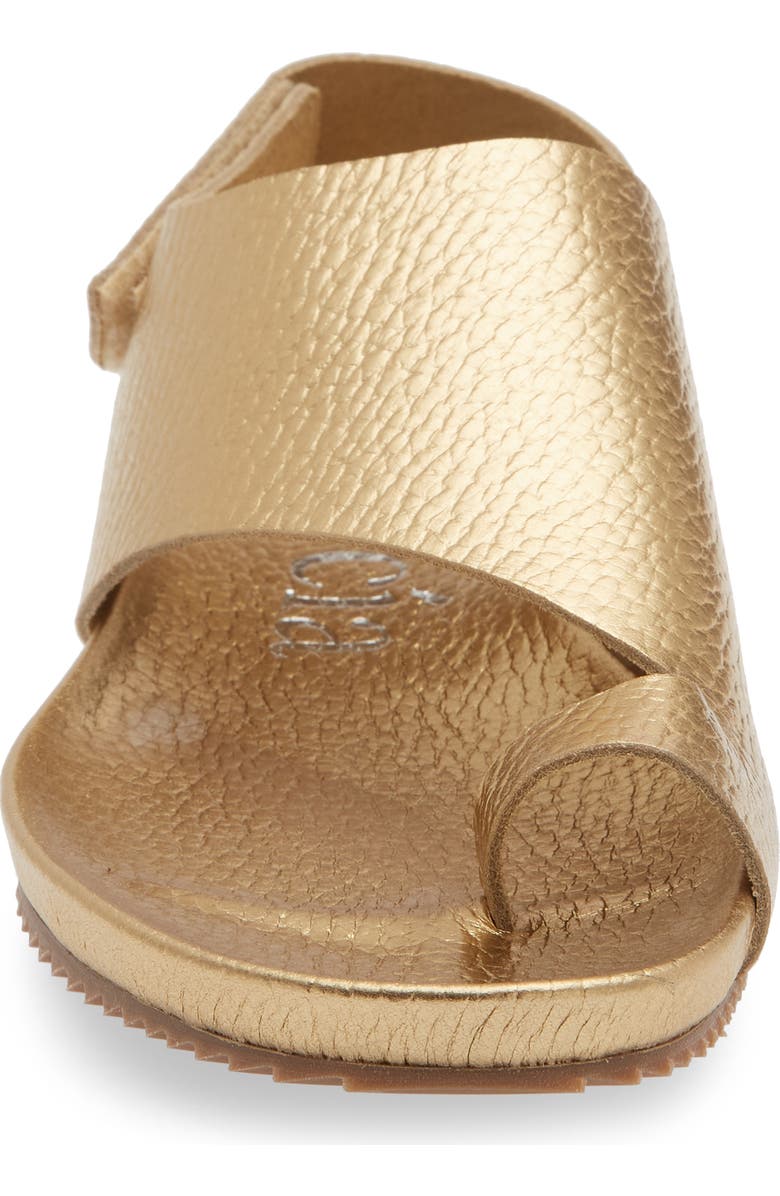 Pedro Garcia Valisa Slingback Sandal, Alternate, color, Gold Cervo