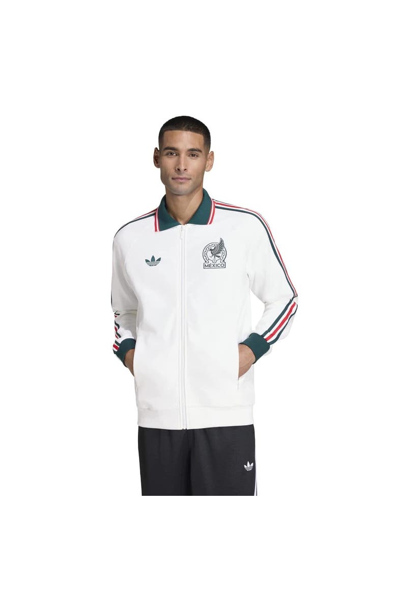 Men's adidas White Mexico National Team 2026 Away Full-Zip Anthem Jacket, Main, color, White