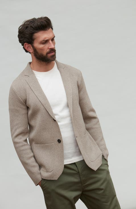 Lightweight Cotton Knitted Blazer