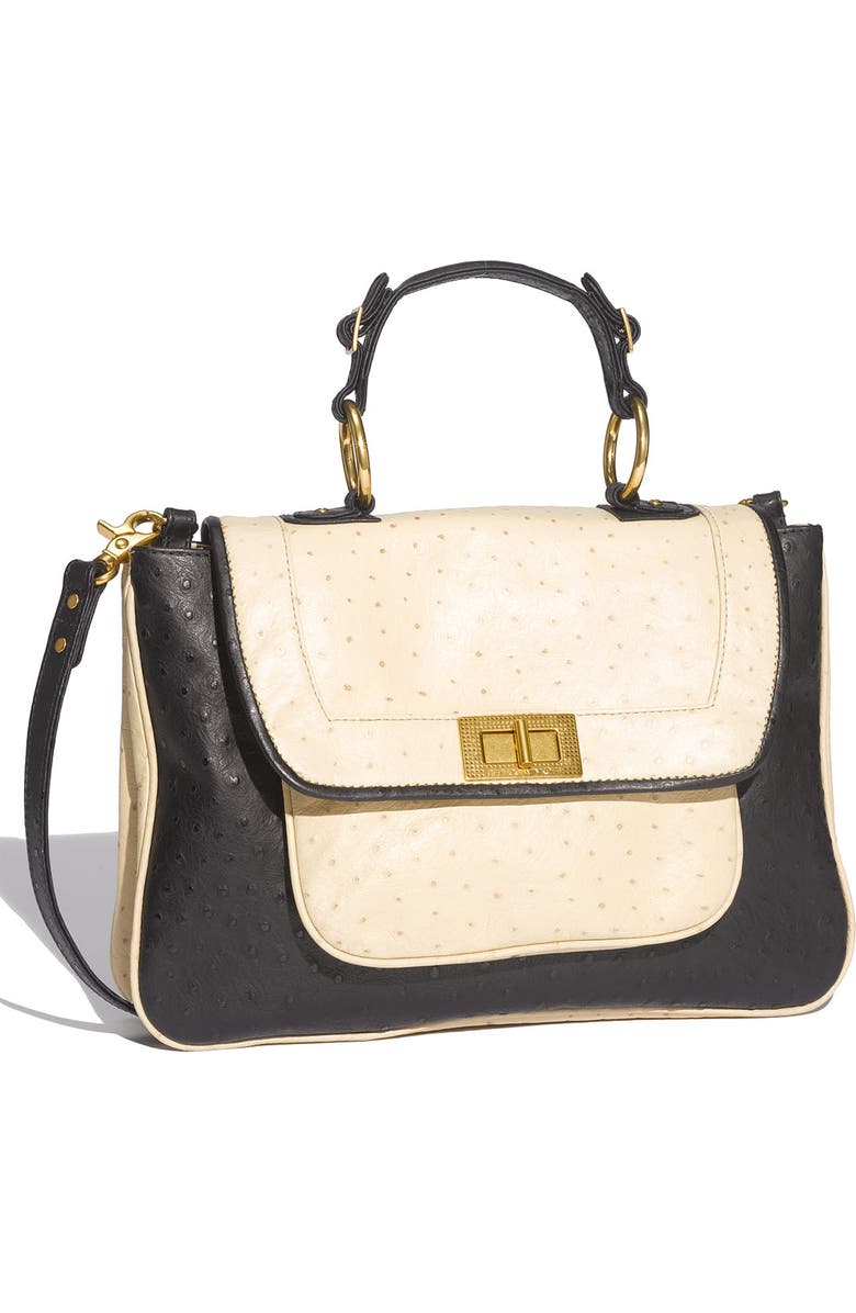 Rebecca Minkoff 'Covet' Ostrich Embossed Satchel, Main, color,