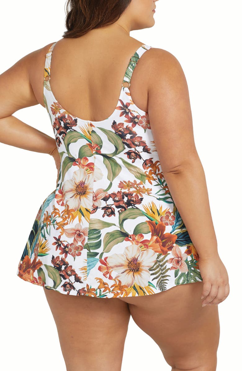 Artesands Into the Salt Delacroix Cross Front Swimdress, Alternate, color, 