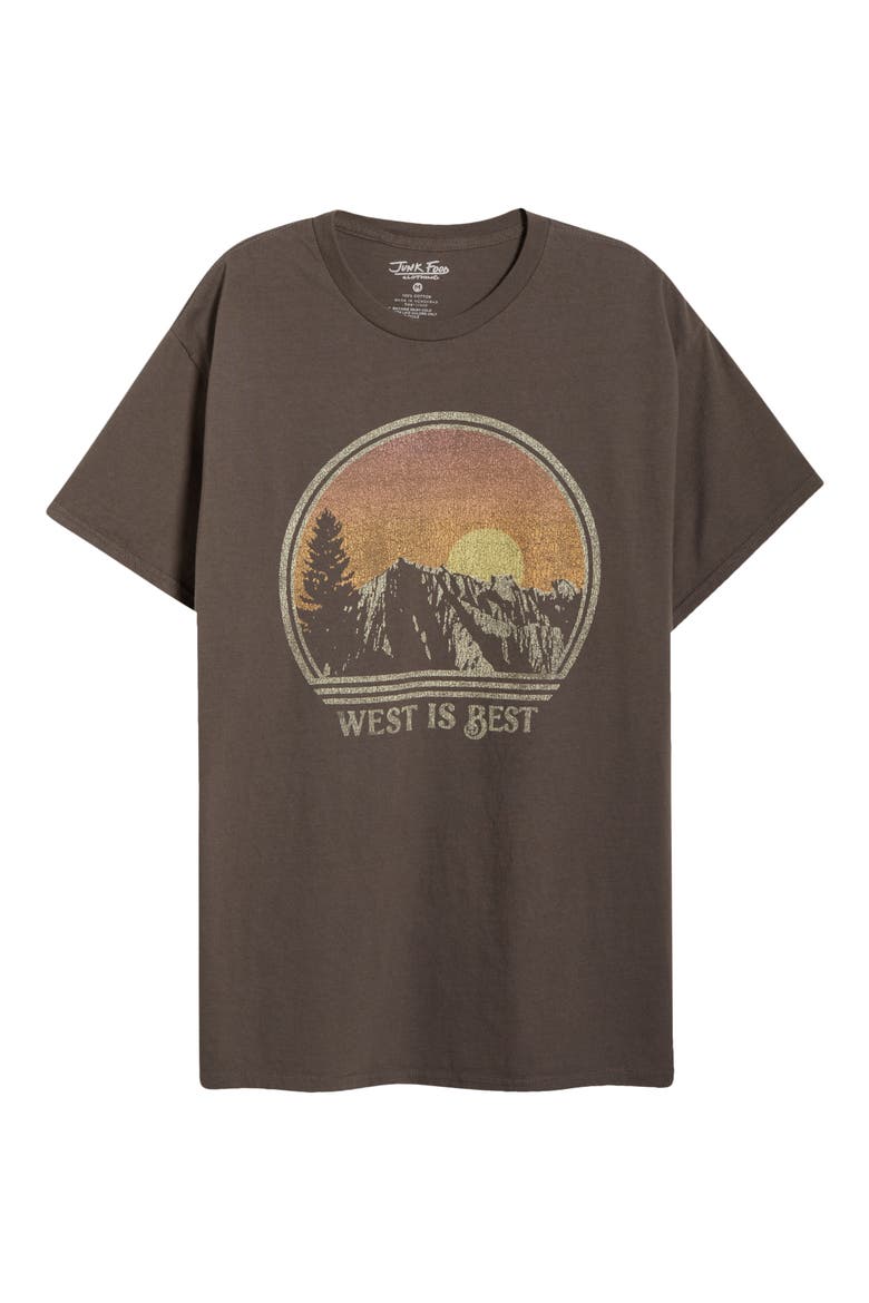 West is Best Graphic T-Shirt, Alternate, color, CHARCOAL