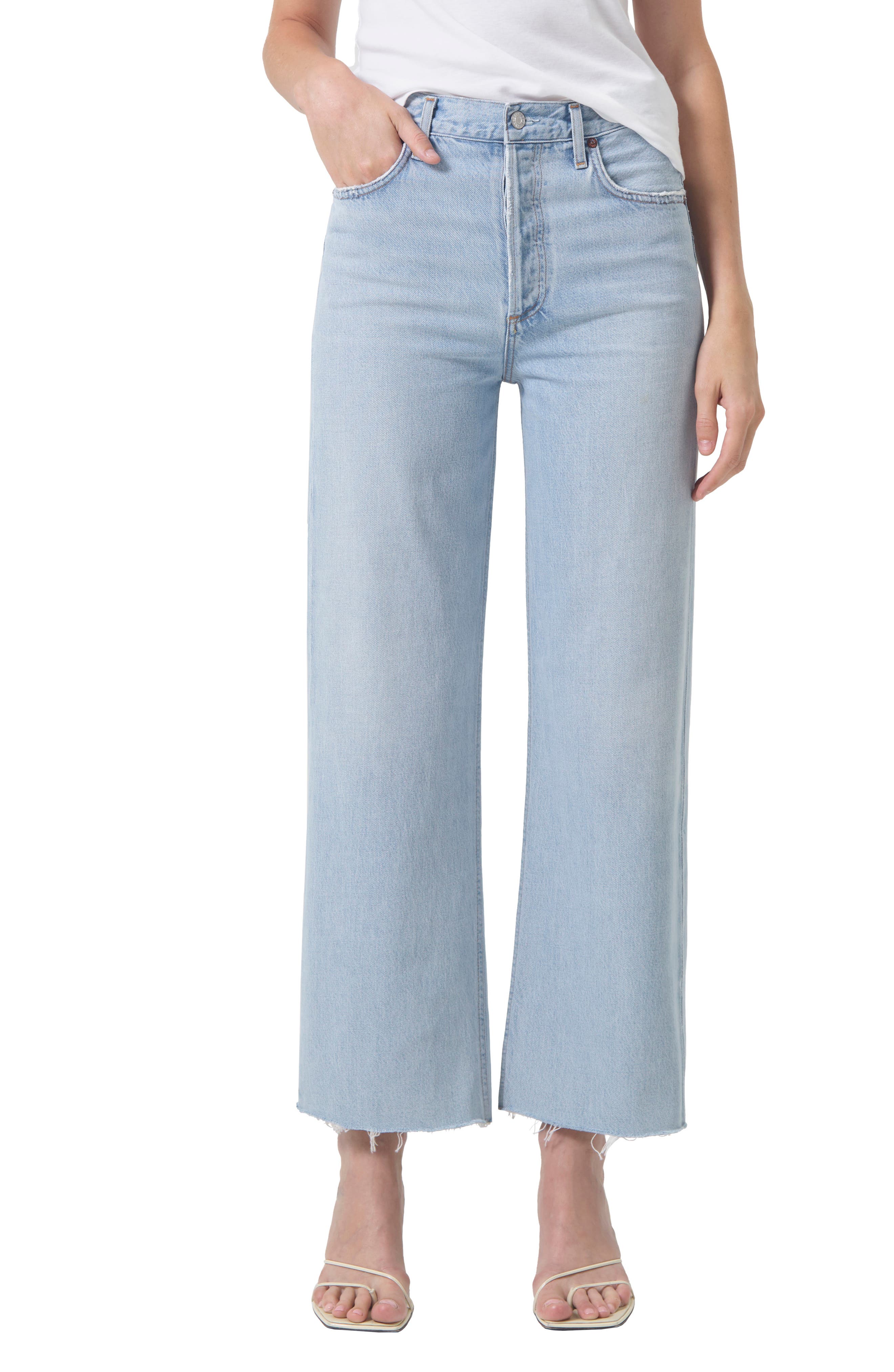 Agolde Ren High Waist Wide Leg Pants In Encounter