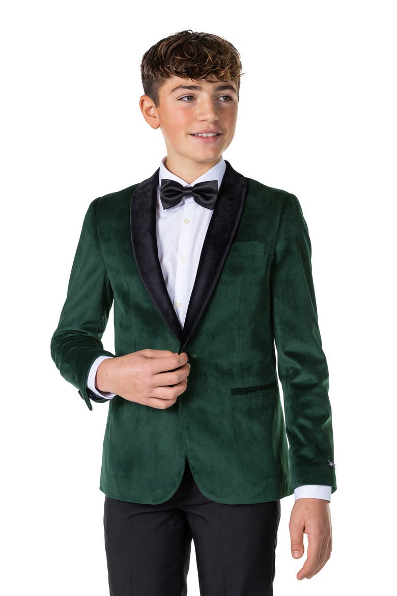 Kids' Deluxe Dinner Jacket, Main, color, GREEN