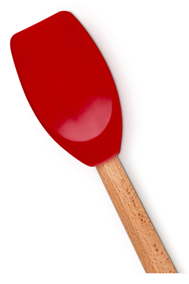 Signature Silicone & Wood Spatula Spoon, Alternate, color, CERISE