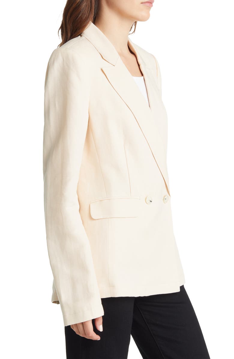 PAIGE Women's Dawson Double Breasted Blazer, Alternate, color, Ecru
