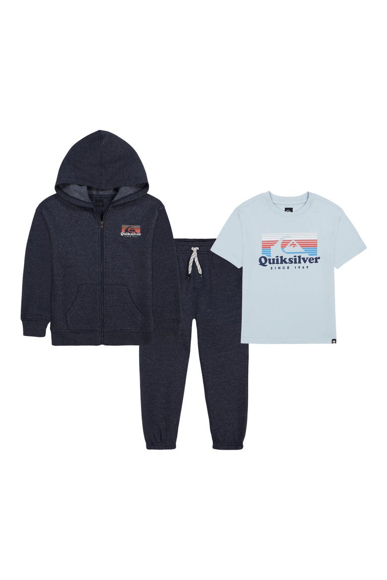 Kids' 3-Piece Fleece Hoodie, T-Shirt & Joggers Set, Main, color, PREPACK ASSORTED