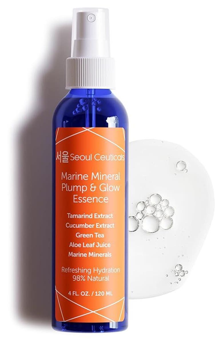 Seoul Ceuticals Korean Skincare Marine Mineral Pump & Glow Essence, Main, color, Clear