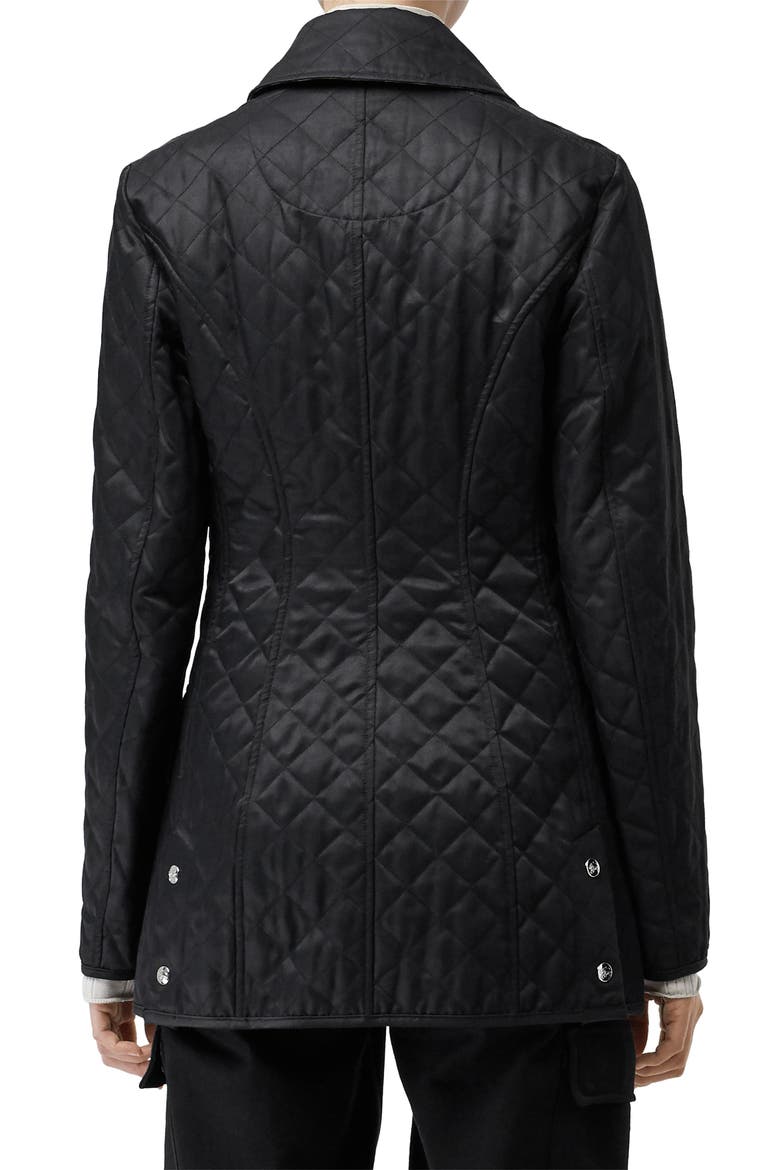 Borthwicke Quilted Jacket, Alternate, color, BLACK