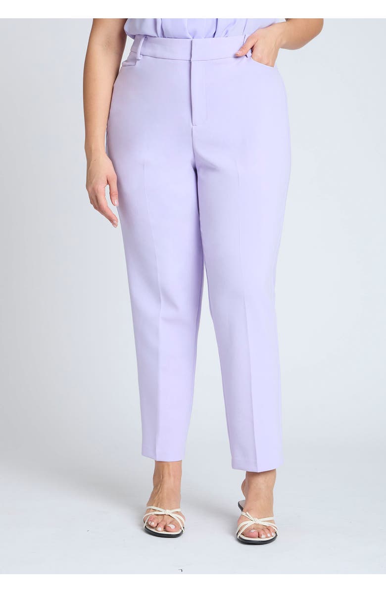 ELOQUII The 365 Semi Stretch Slim Leg Pant, Alternate, color, Lavender