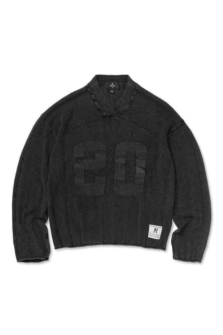 Varsity Sweater, Alternate, color, VINTAGE GREY