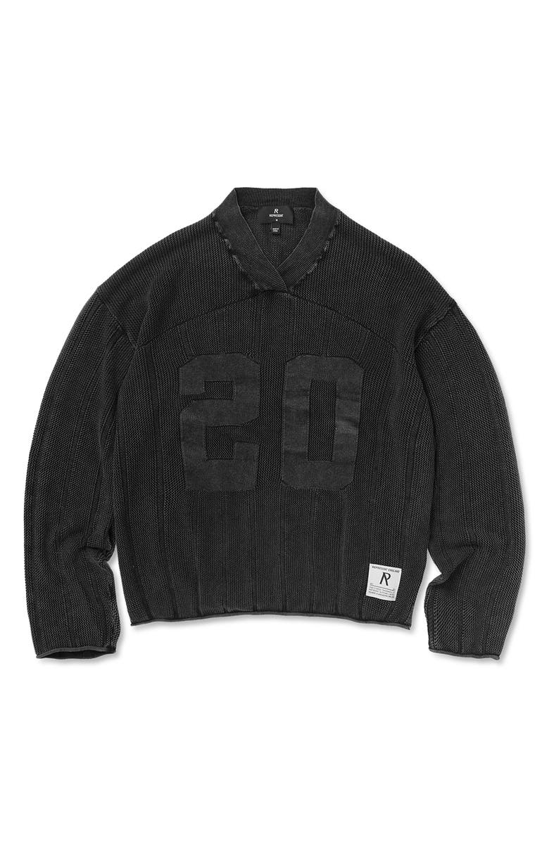 Represent Varsity Sweater, Alternate, color, Vintage Grey