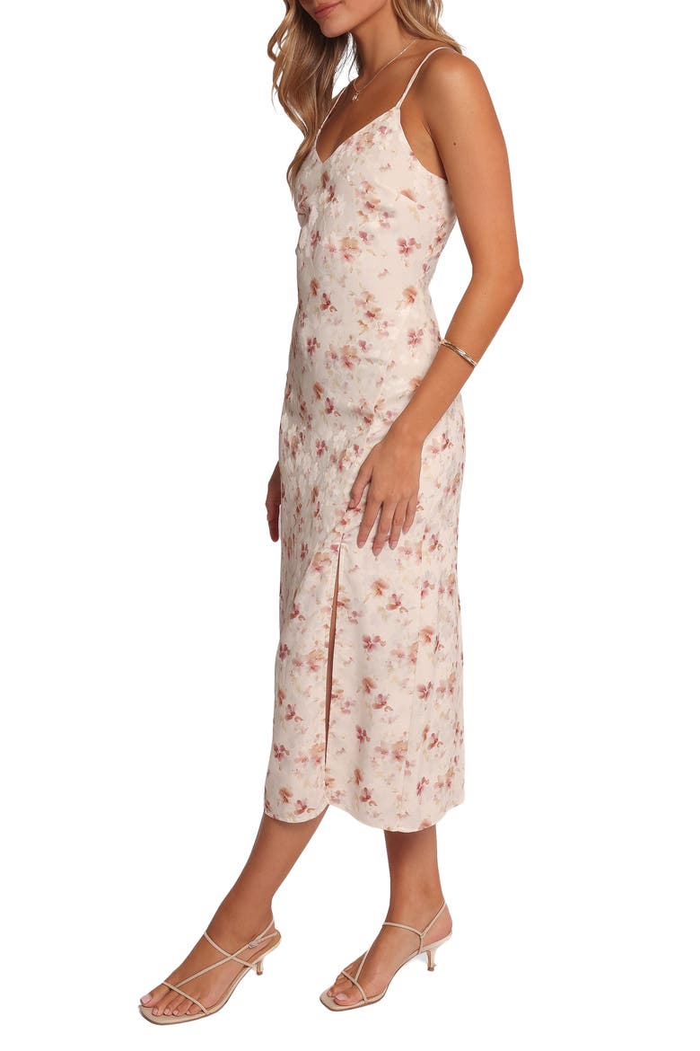 Elysian Floral Print Midi Dress, Alternate, color, PINK FLORAL