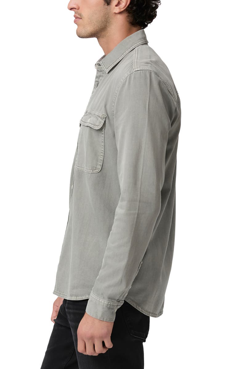 PAIGE Martin Sueded Twill Button-Up Shirt, Alternate, color, 