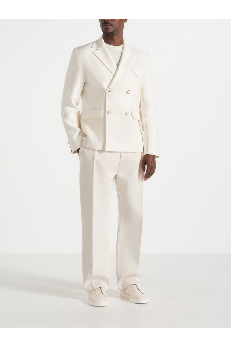 Didier Double Breasted Suit Jacket, Main, color, Off White