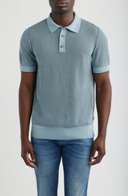 BOSS Camel L-Naldo Silk & Cotton Polo