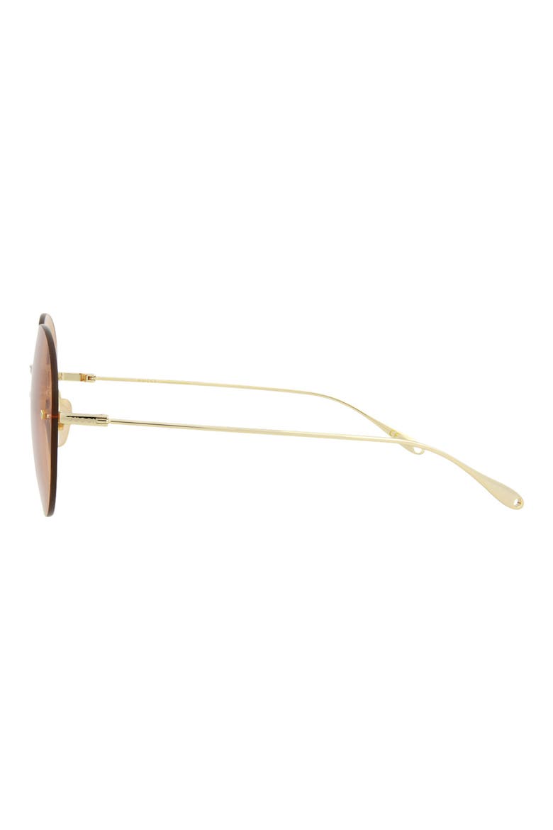 60mm Round Novelty Sunglasses, Alternate, color, GOLD GOLD ORANGE