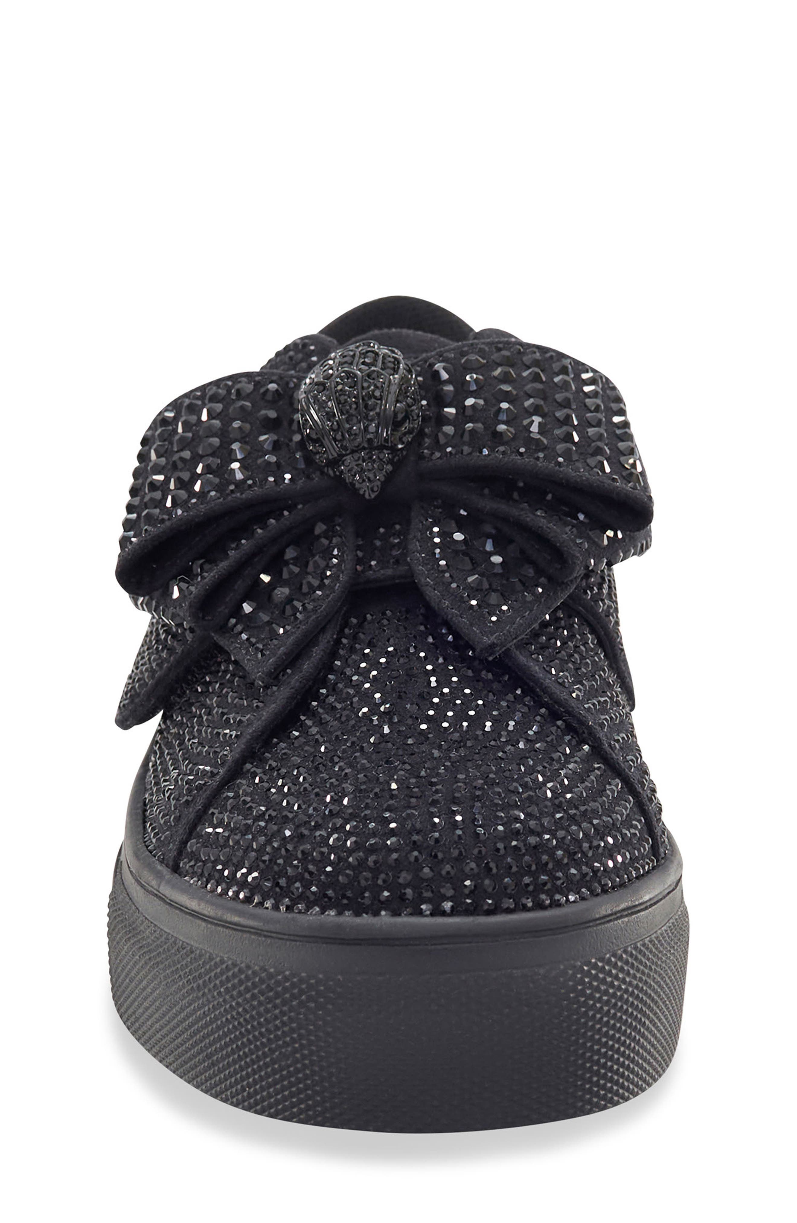 Kurt Geiger London Kids' Mini Laney Bow Sneaker, Alternate, color, Black