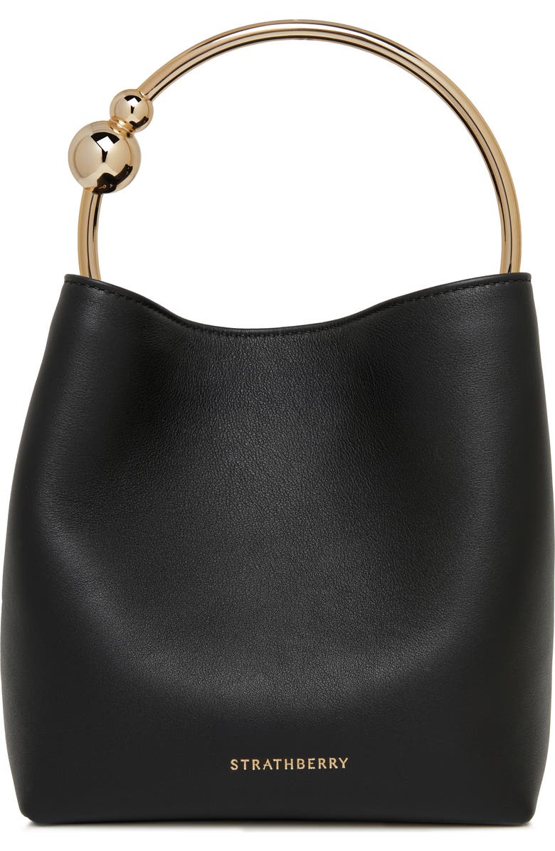 Strathberry The Circus Top Handle Leather Bucket Bag, Main, color,