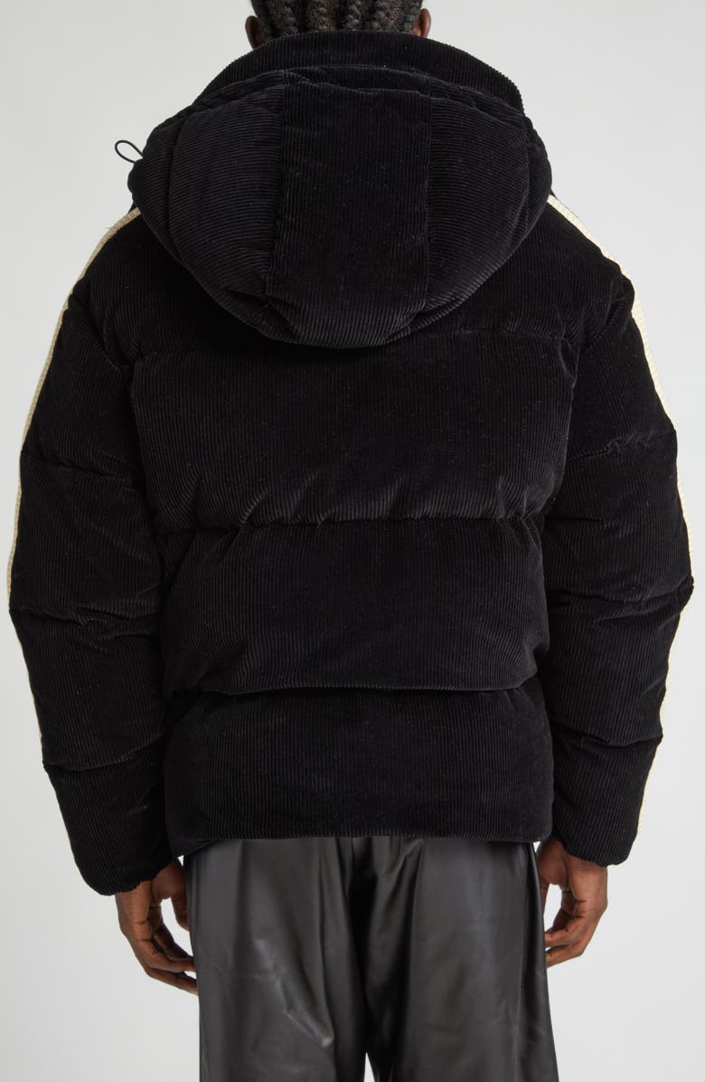 Palm Angels Down Puffer Track Jacket with Removable Hood, Alternate, color,