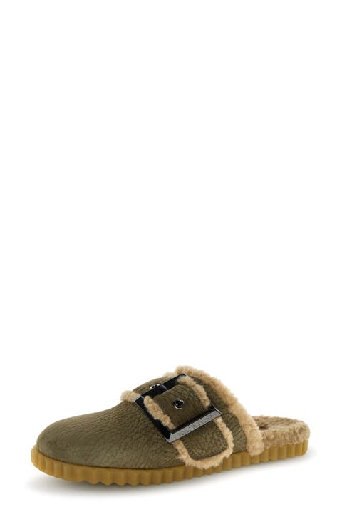 Fredrik Faux Shearling Mule