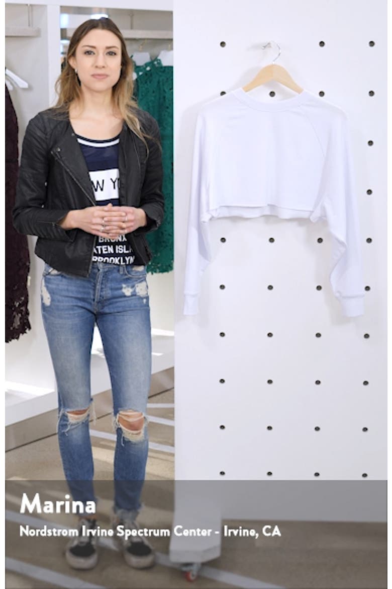 Double Take Crop Sweatshirt video