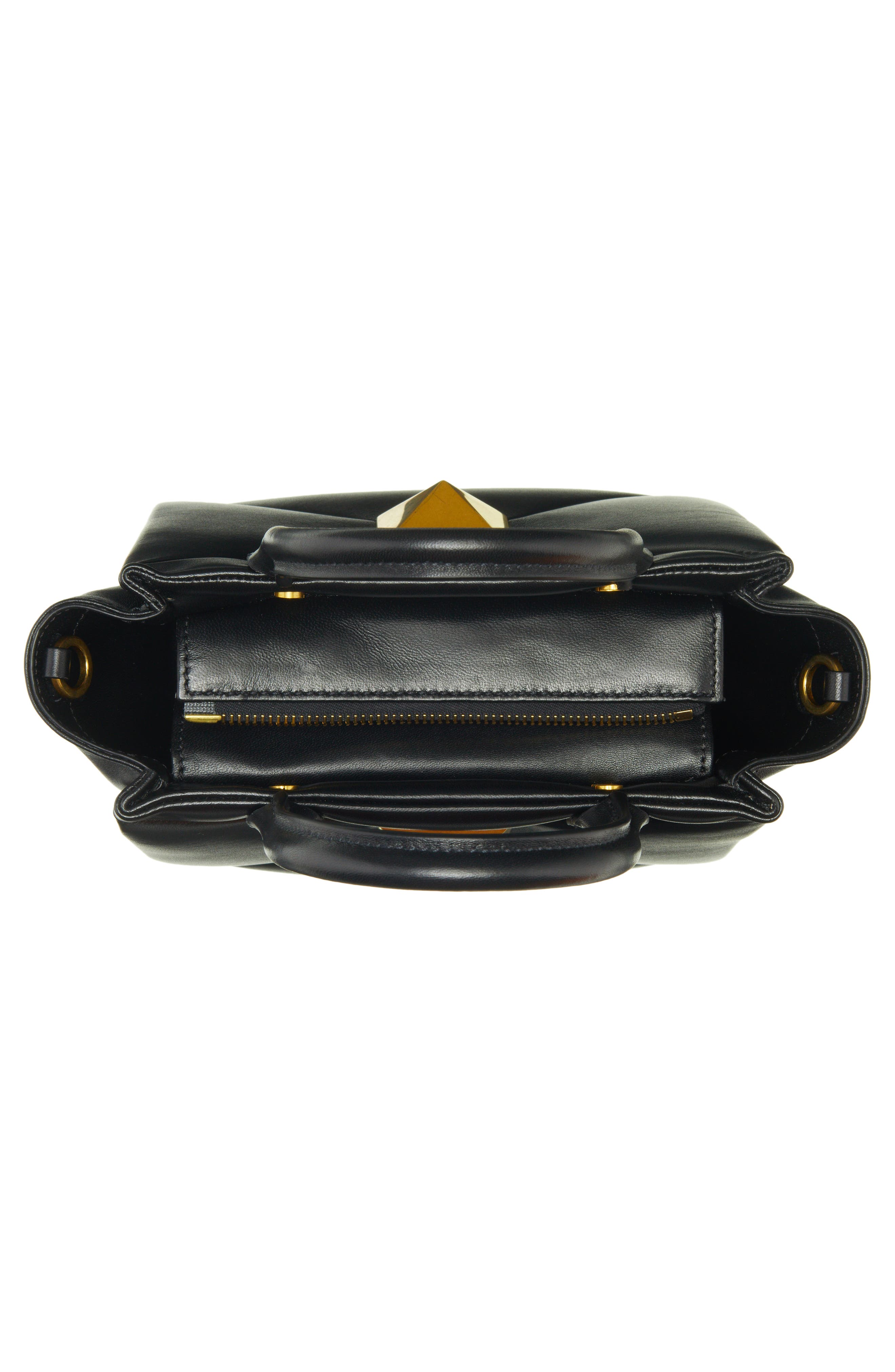 Valentino Garavani One Stud Small Leather Top Handle Bag, Alternate, color, 