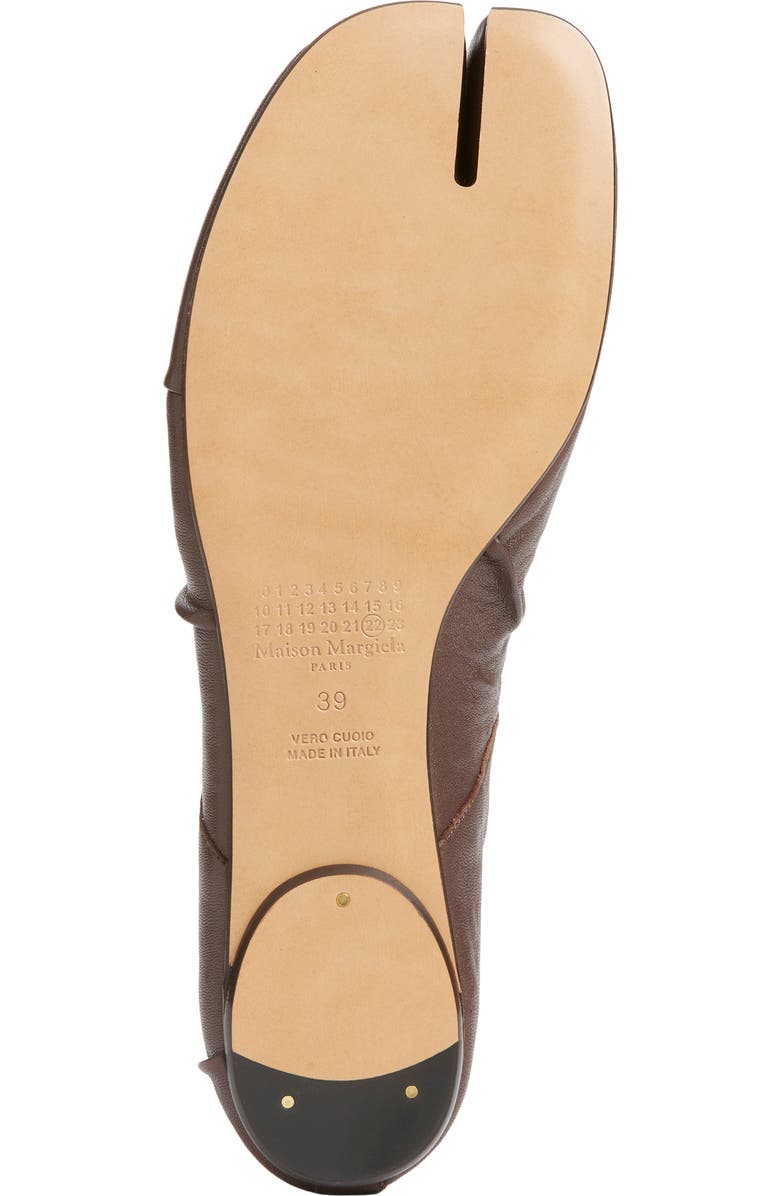 Maison Margiela Tabi Ballet Flat, Alternate, color, Moka