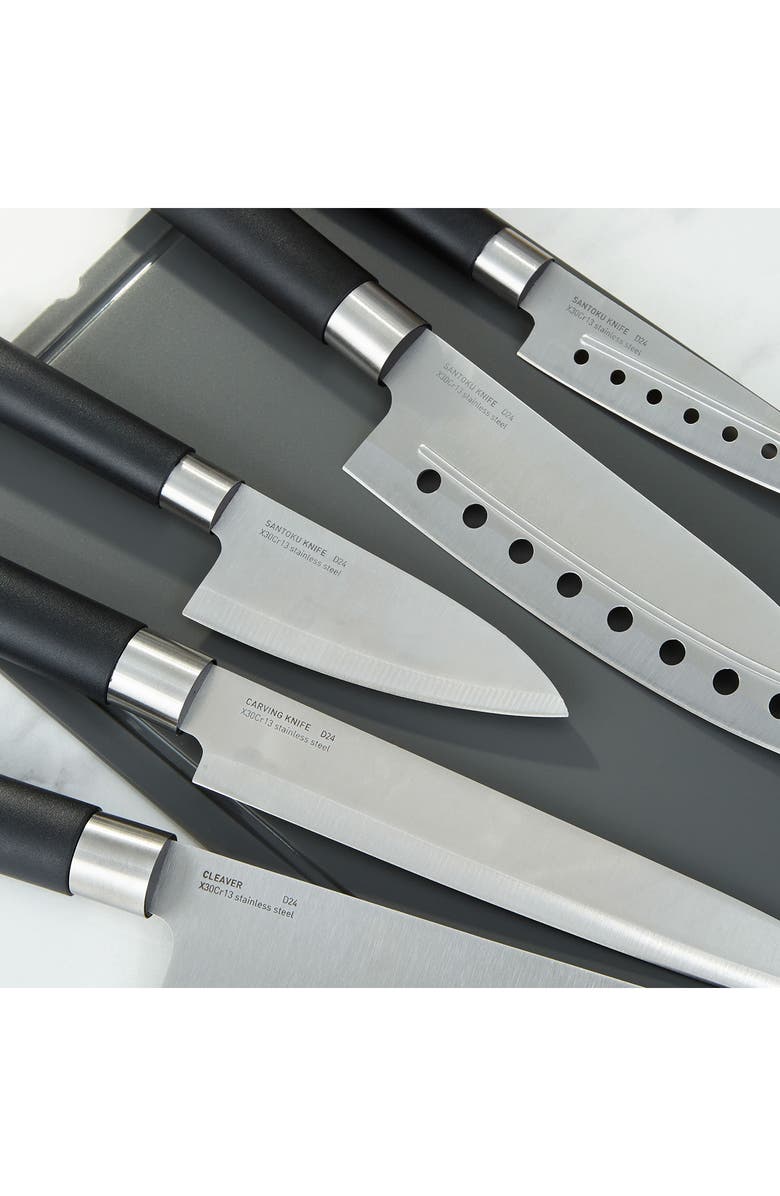 BergHOFF DiNA Codon 5-Piece Santoku Knife Set, Alternate, color, Black